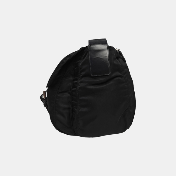 Nylon Shoulder Bag Black