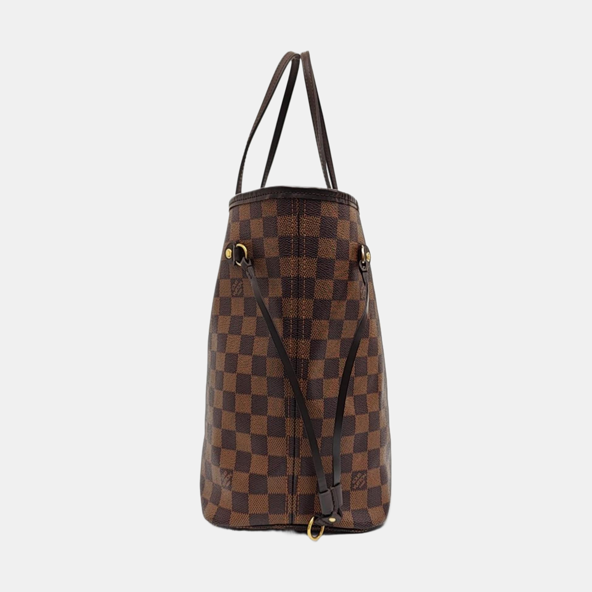 NEVERFULL MM Damier Ebene Coated Canvas Brown