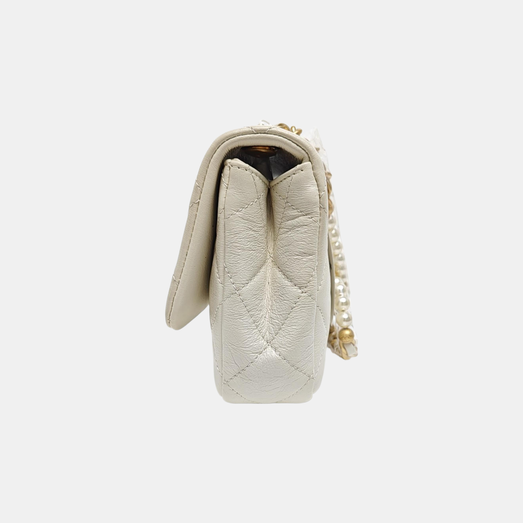 Quilted Calfskin White