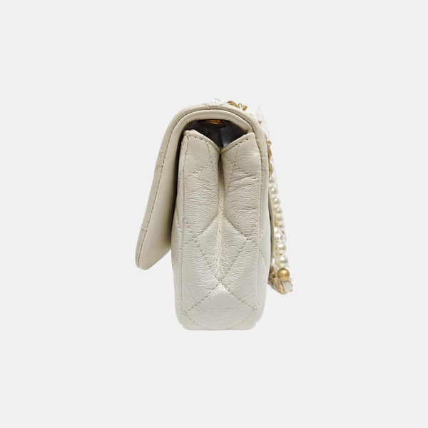 Quilted Calfskin White