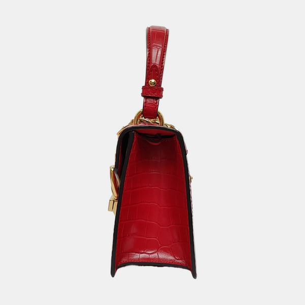 Sylvie Mini Crocodile Red