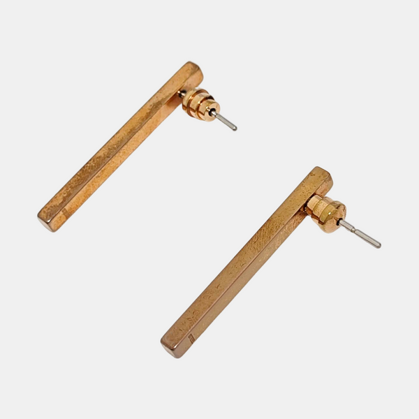 Stainless Steel Rose Gold Stud Earrings