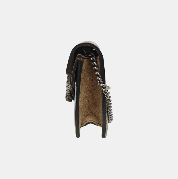 Dionysus Super Mini Monogram Coated Canvas Beige
