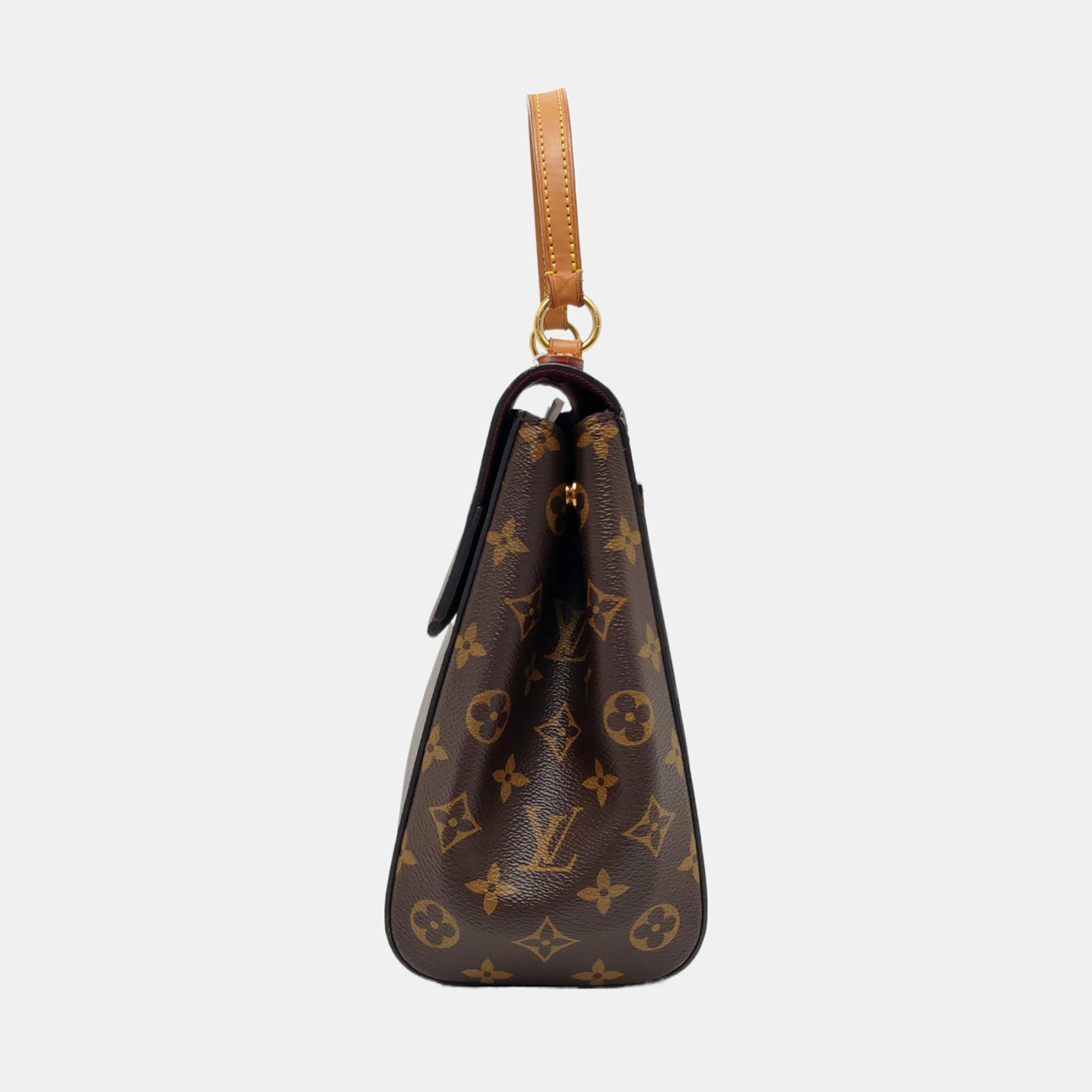 CLUNY BB Monogram Coated Canvas Brown