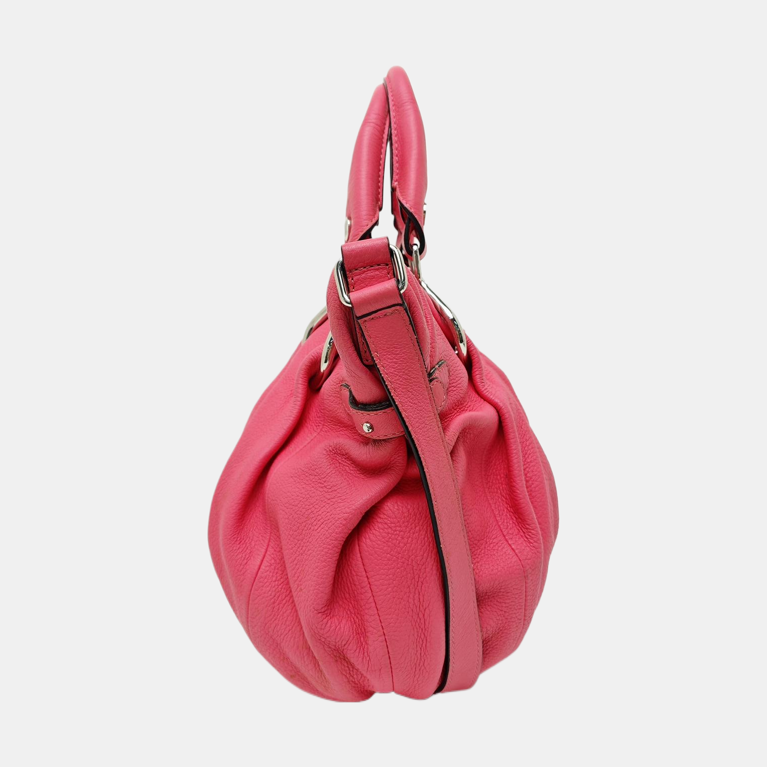 Calfskin Shoulder Bag Pink