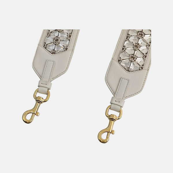 Leather White Bag Strap