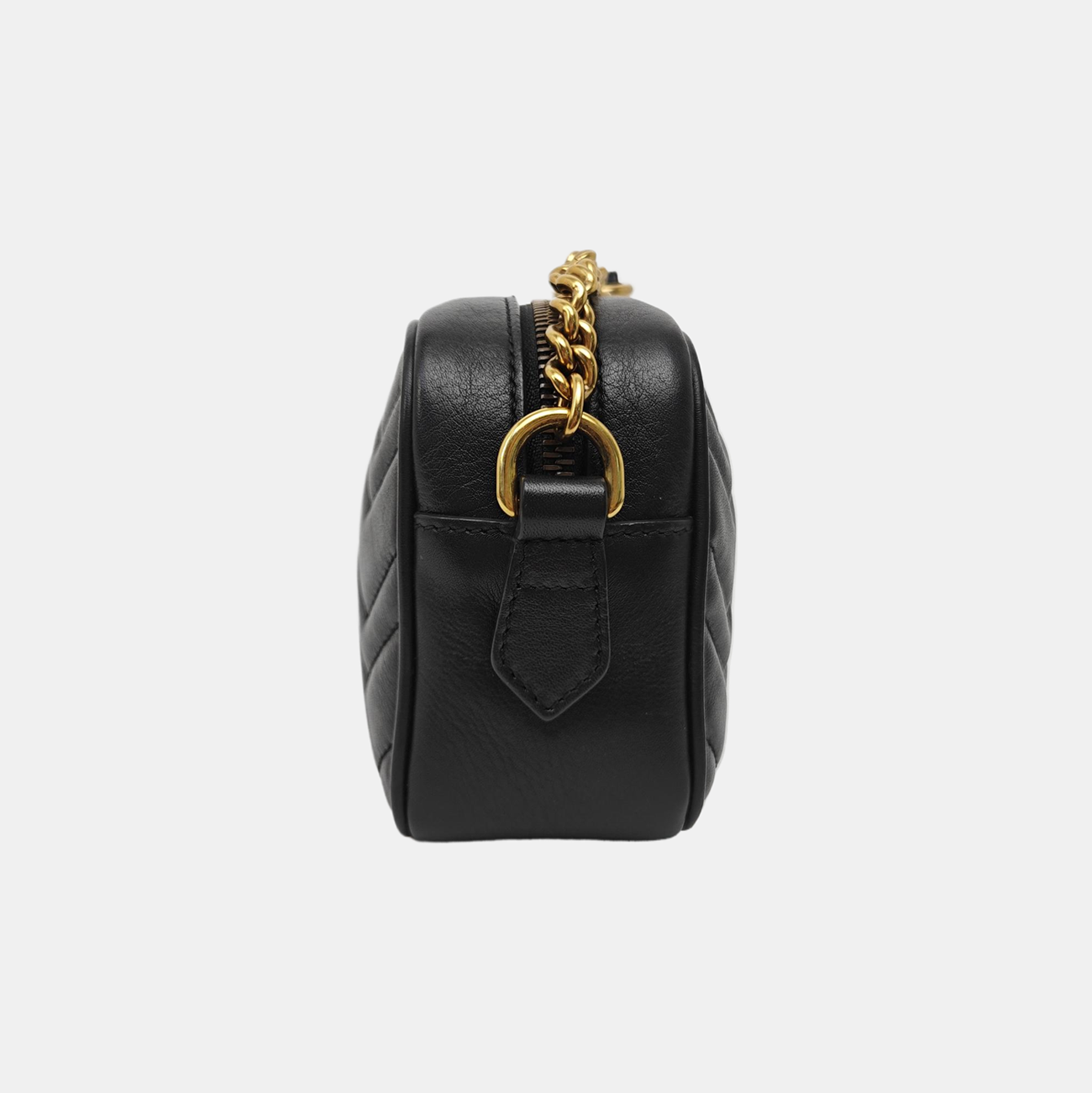 GG Marmont Mini Quilted Calfskin Black