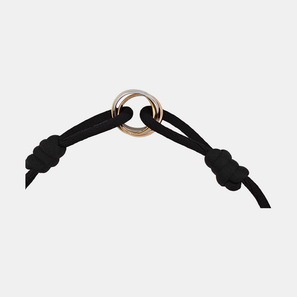 TRINITY Fabric Black Bracelet