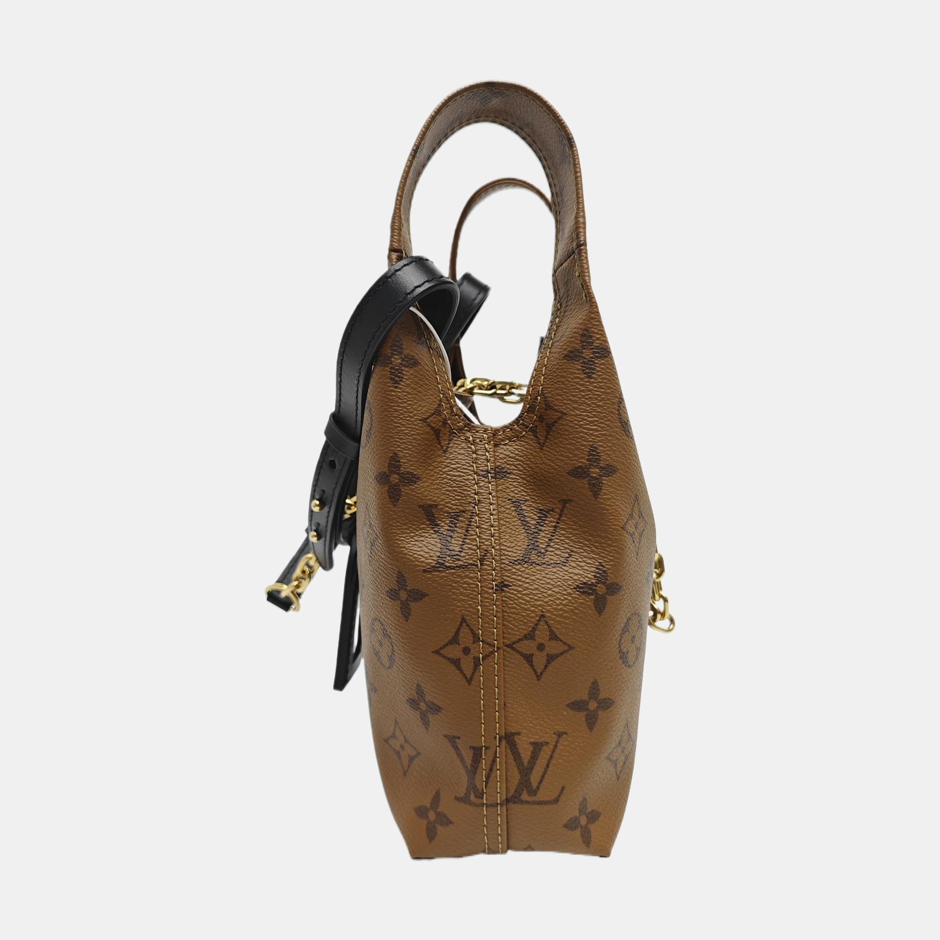 ATLANTIS BB Monogram Coated Canvas Brown