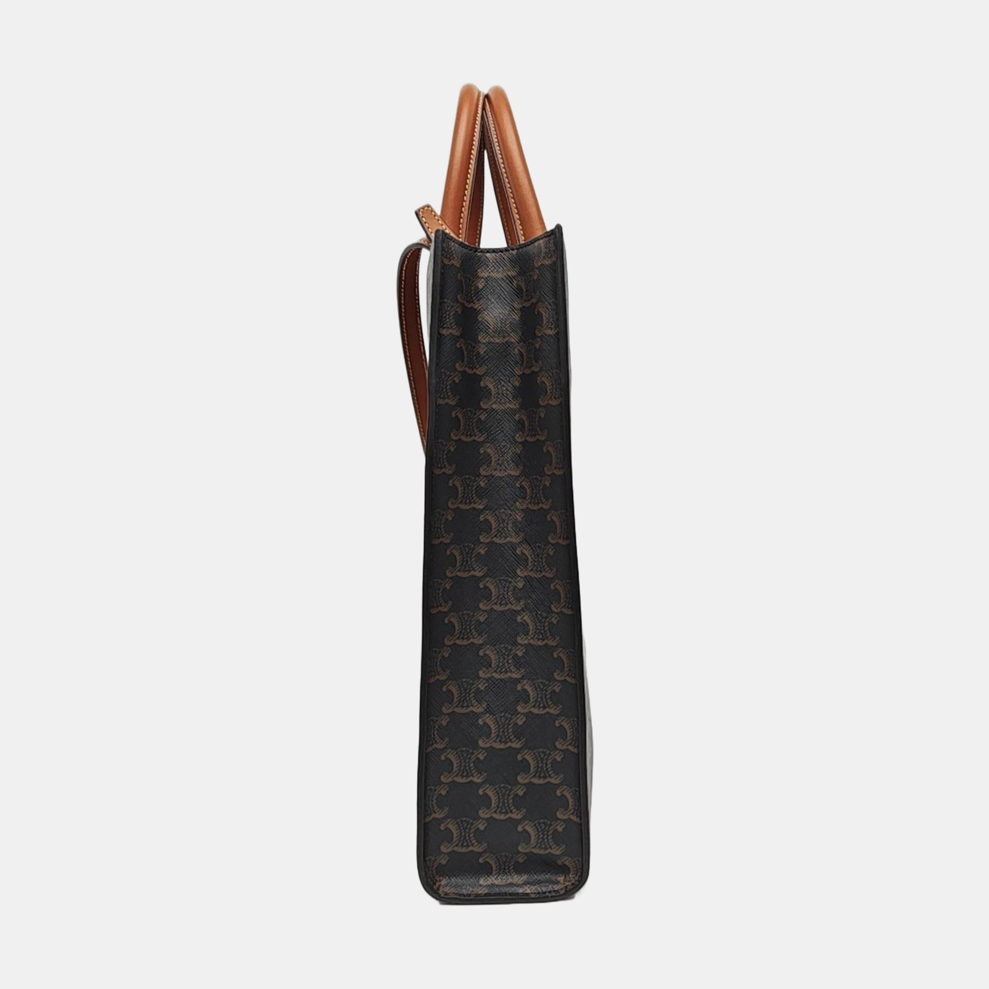 CABAS CELINE Small Coated Canvas Brown
