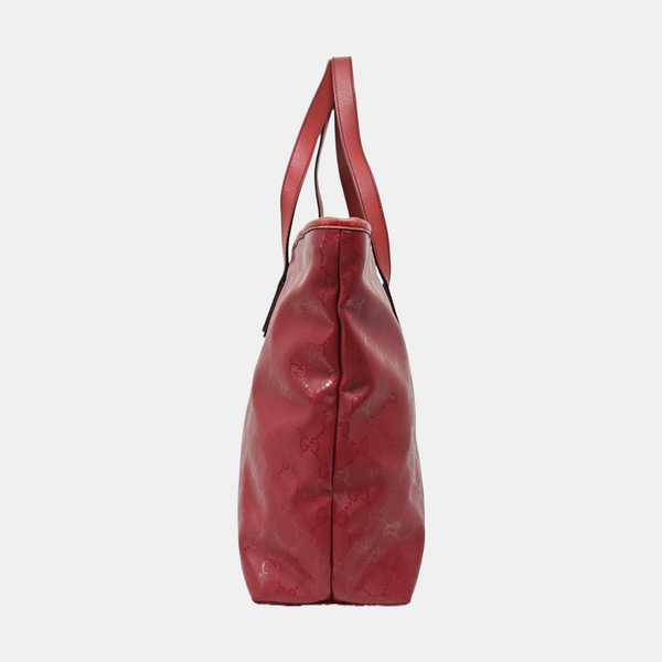GG Imprime Monogram Coated Canvas Red