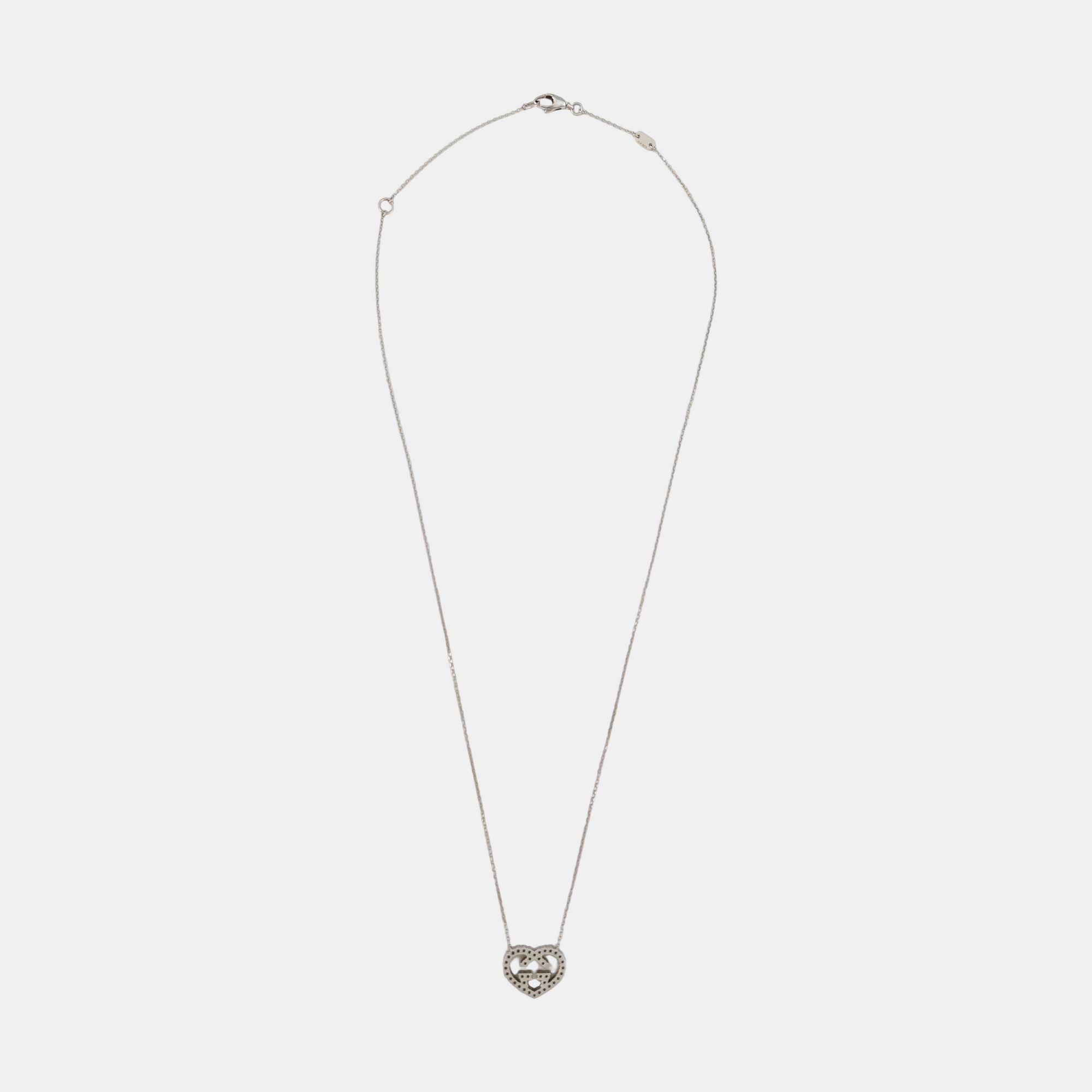 18k White Gold Silver Necklace