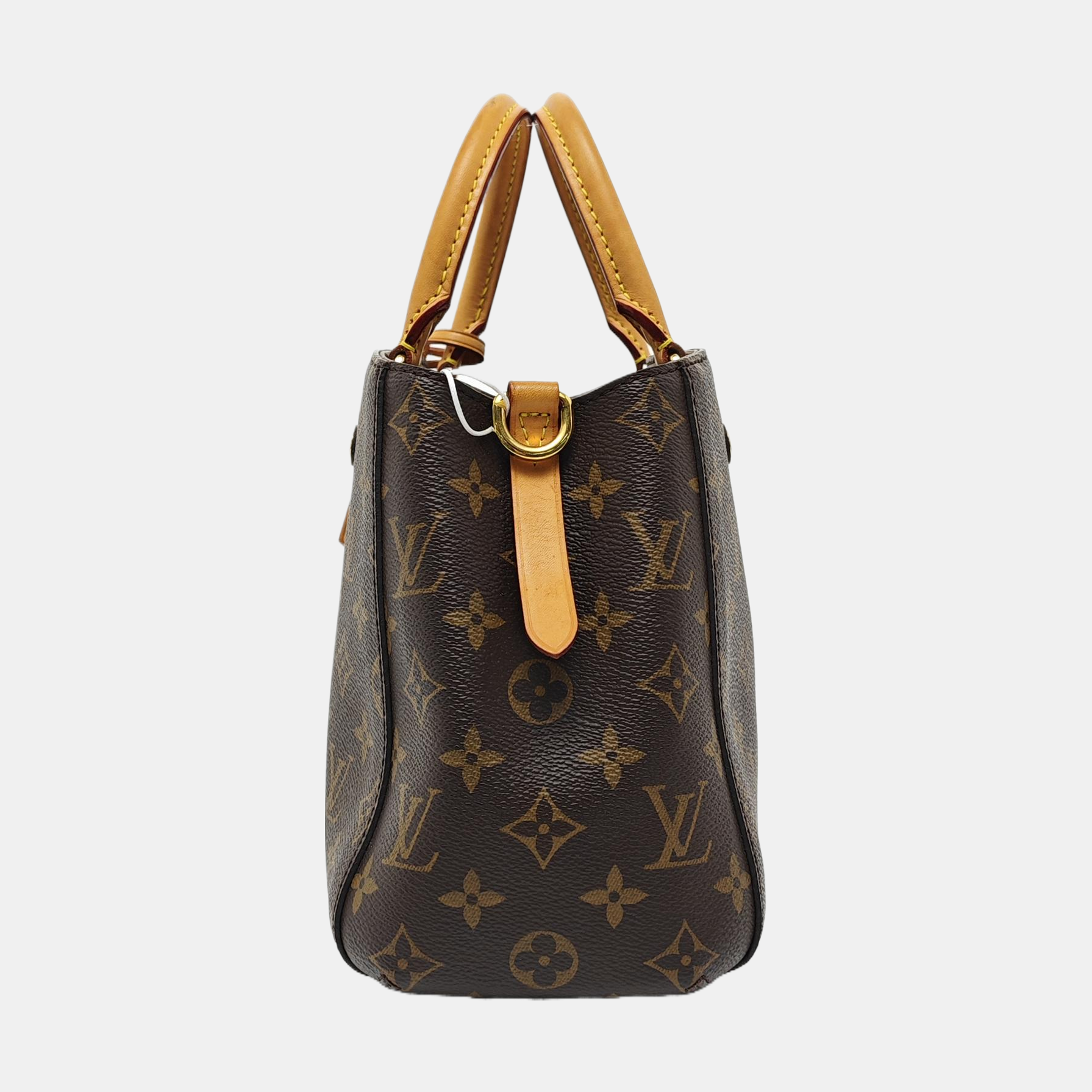 MONTAIGNE BB Monogram Coated Canvas Brown