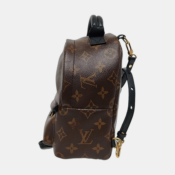 PALM SPRINGS Mini Monogram Coated Canvas Brown
