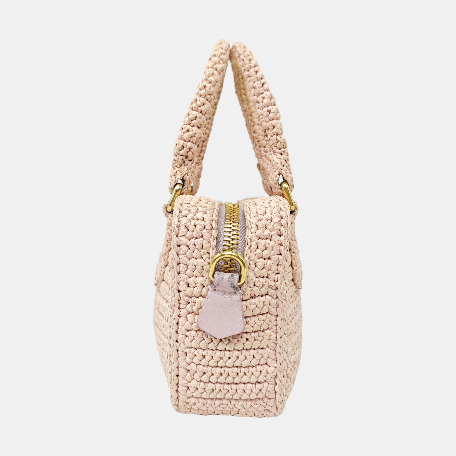 Fabric Shoulder Bag Pink