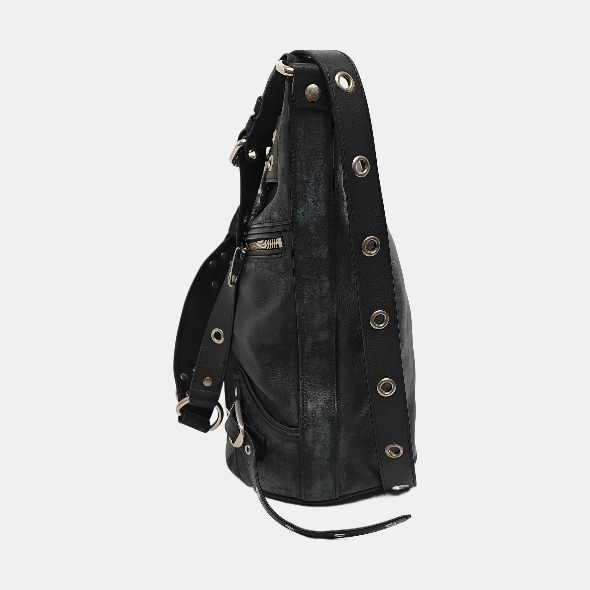 Calfskin Shoulder Bag Black