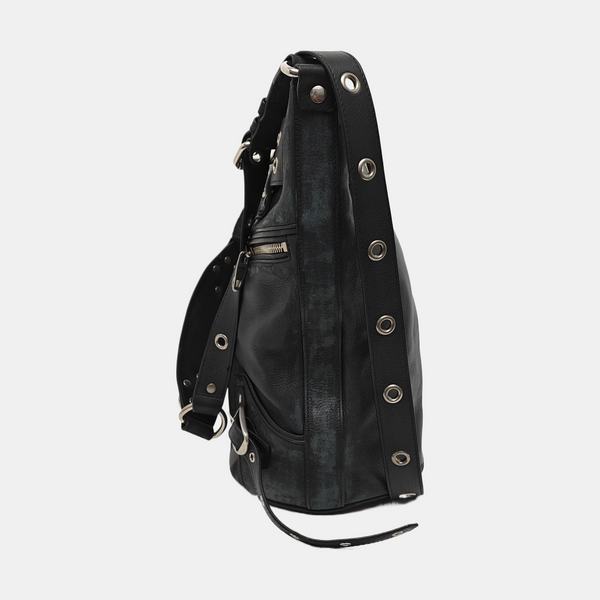 Calfskin Shoulder Bag Black