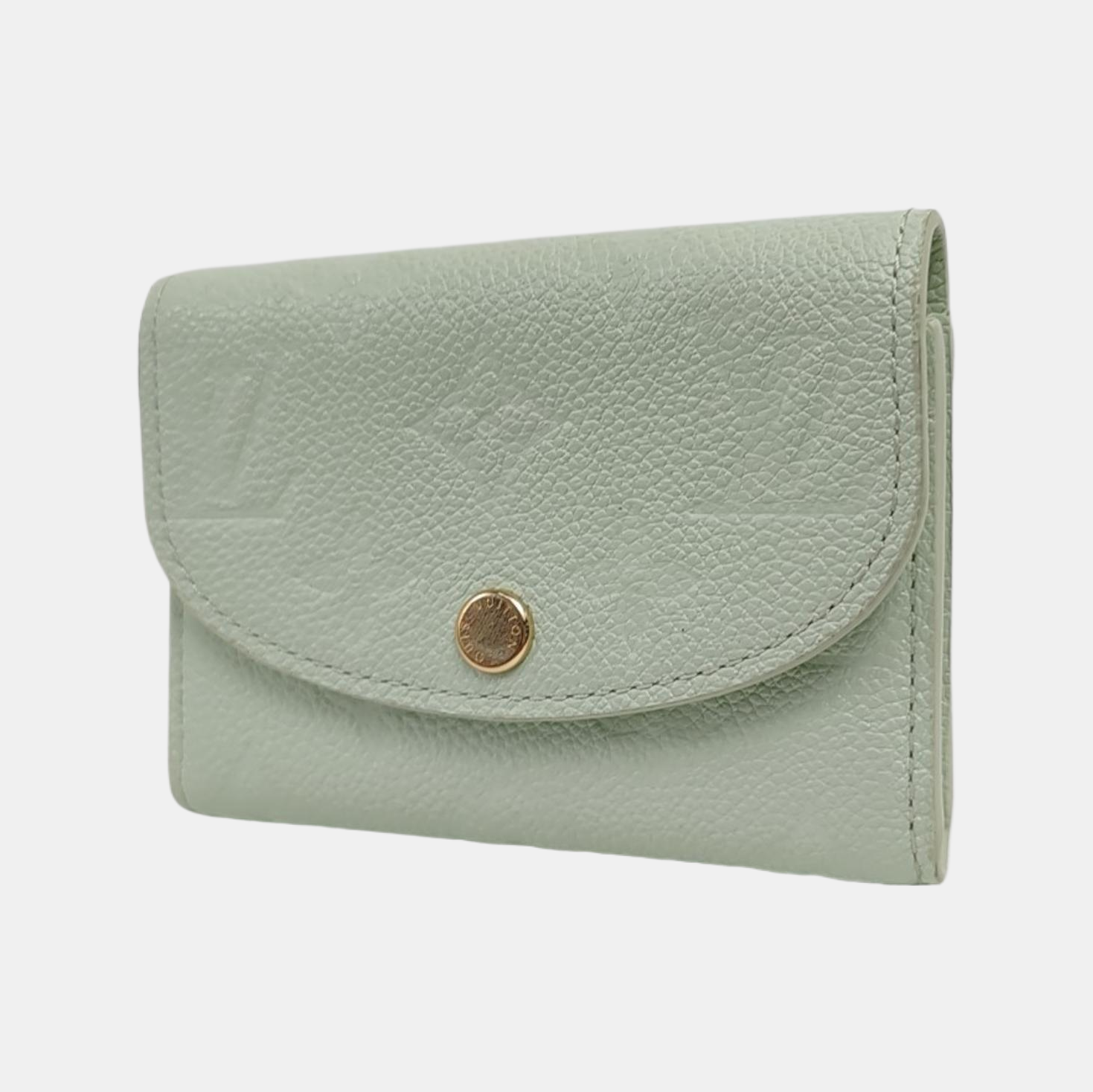 ROSALIE Monogram Calfskin Green Wallet