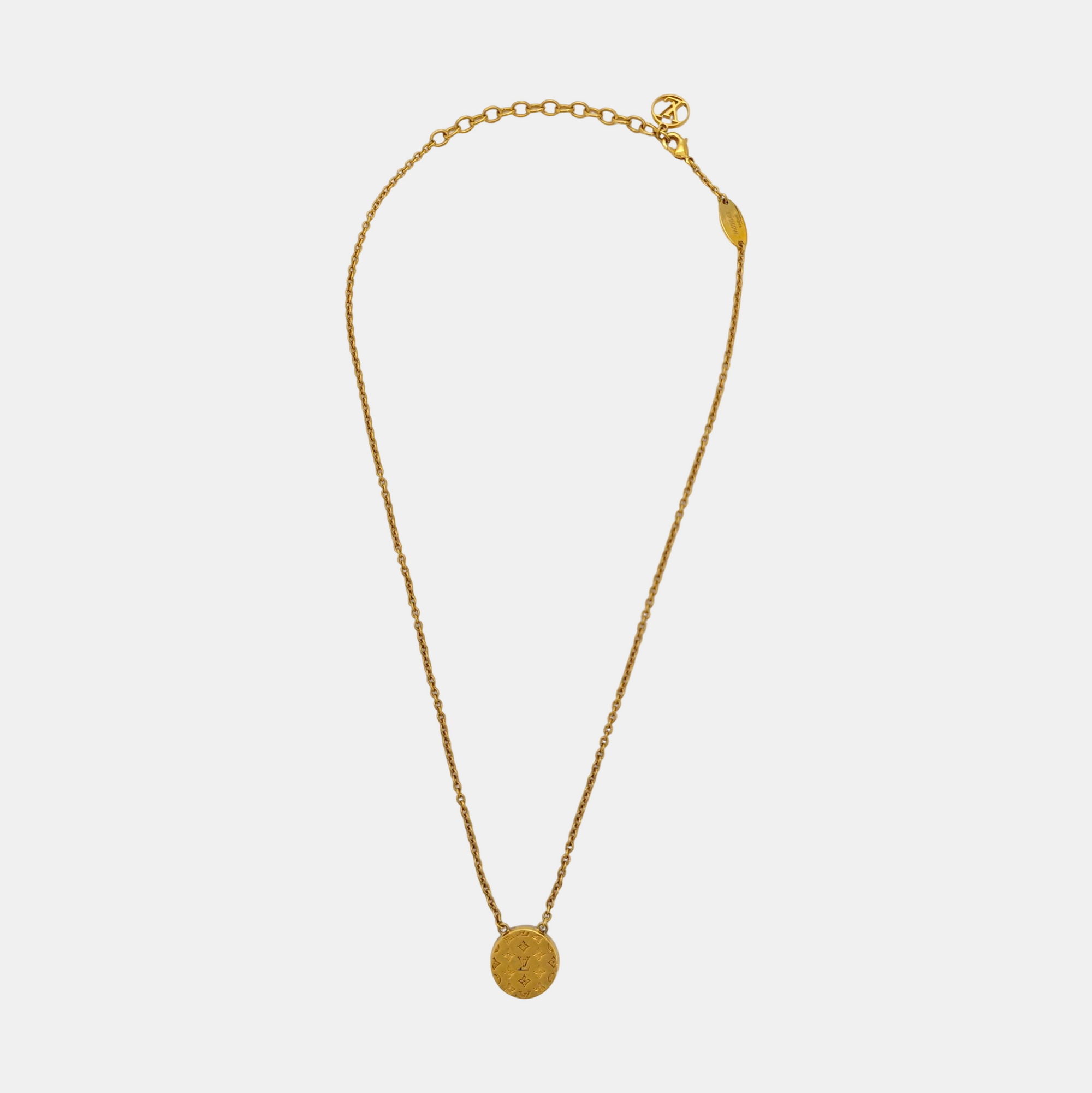 L TO V Metal Gold Necklace