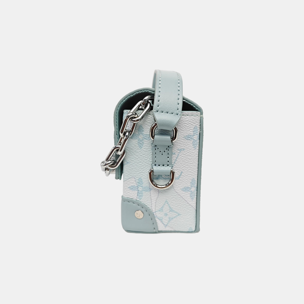 STEAMER Mini Monogram Coated Canvas Blue