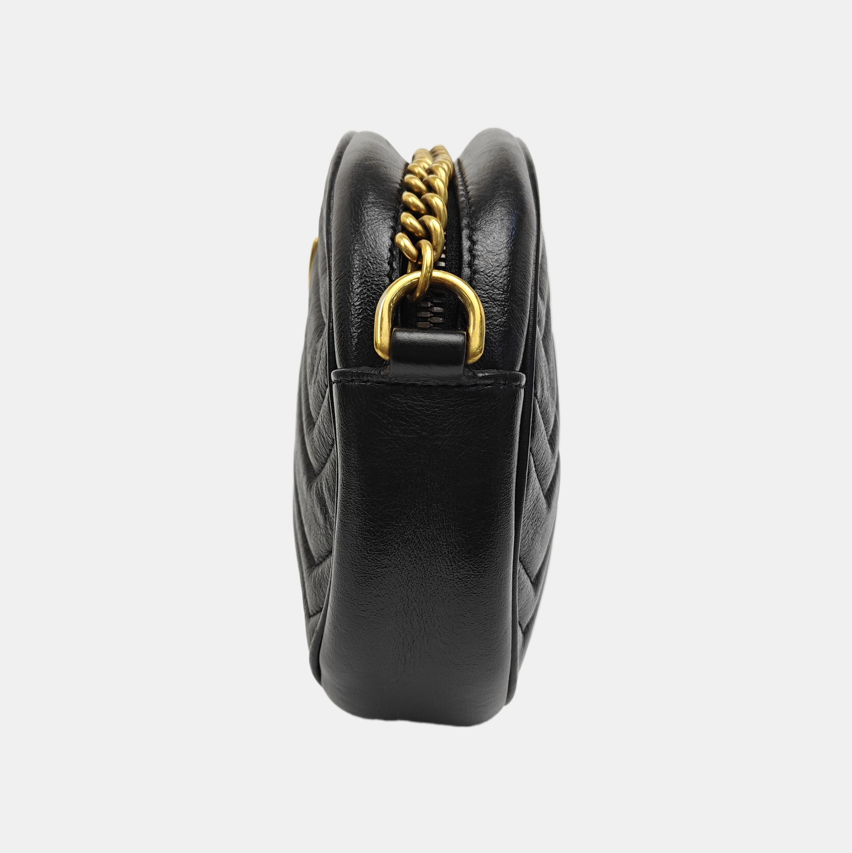 GG Marmont Mini Quilted Calfskin Black