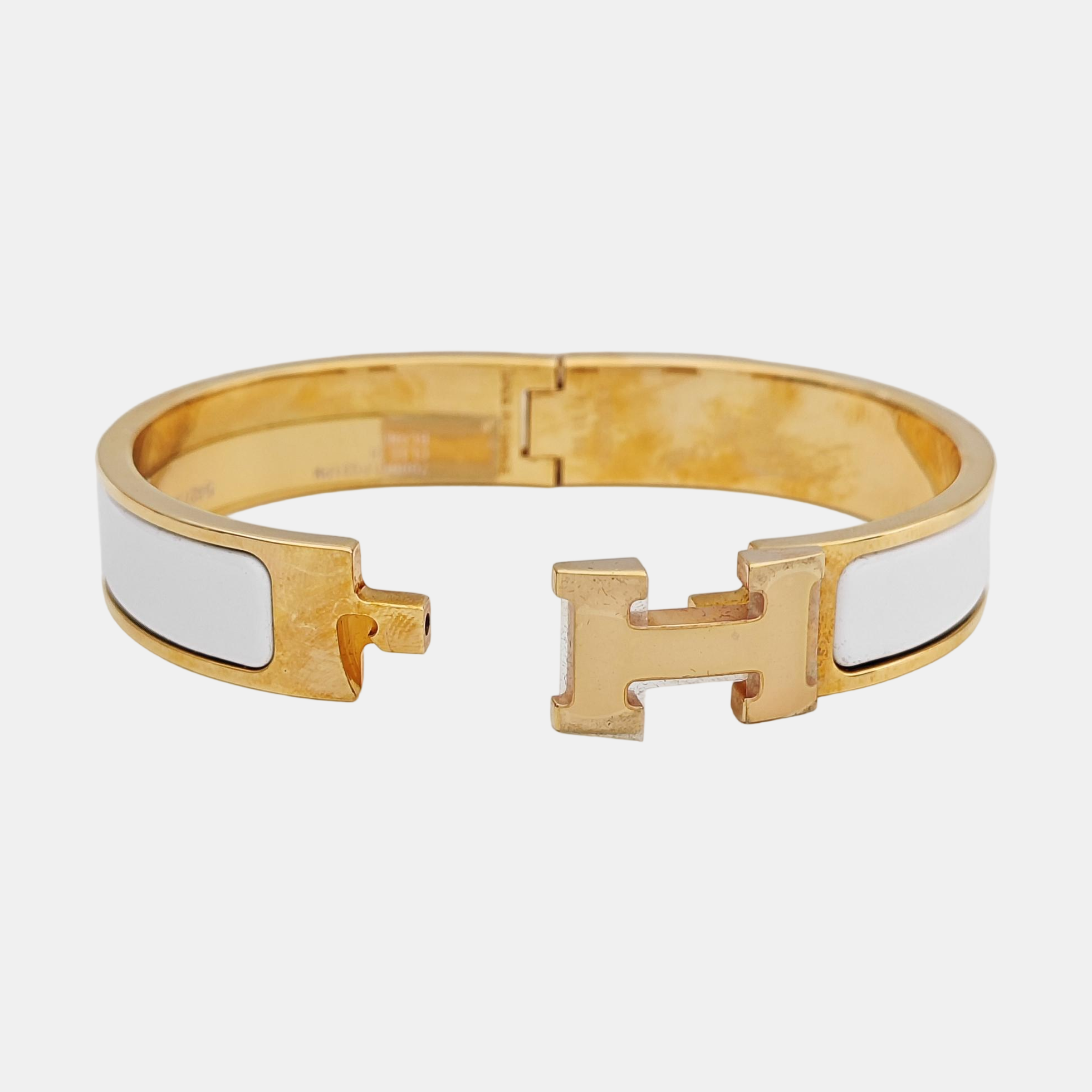 Clic H Metal Gold Bangle