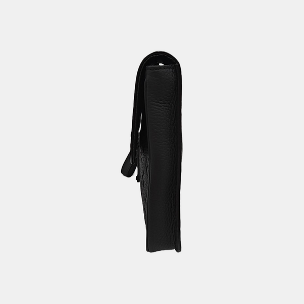 S LOCK Monogram Calfskin Black