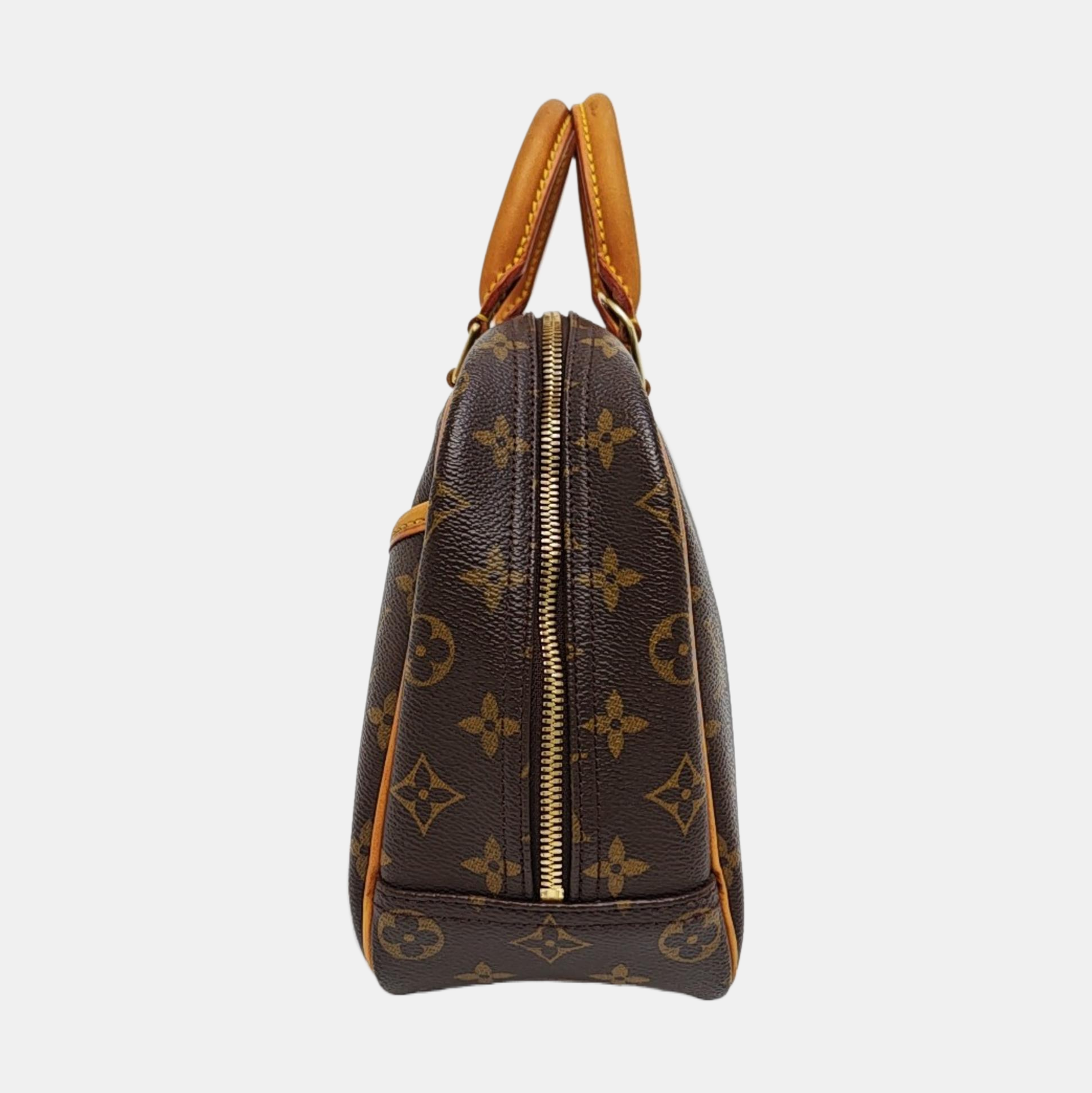 DEAUVILLE Monogram Coated Canvas Brown