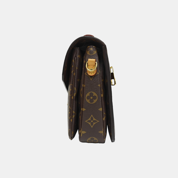 MÉTIS MM Monogram Coated Canvas Brown