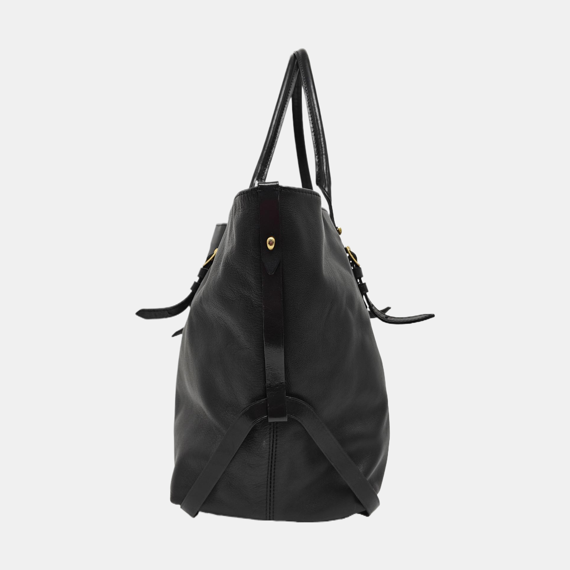 Calfskin Tote Bag Black