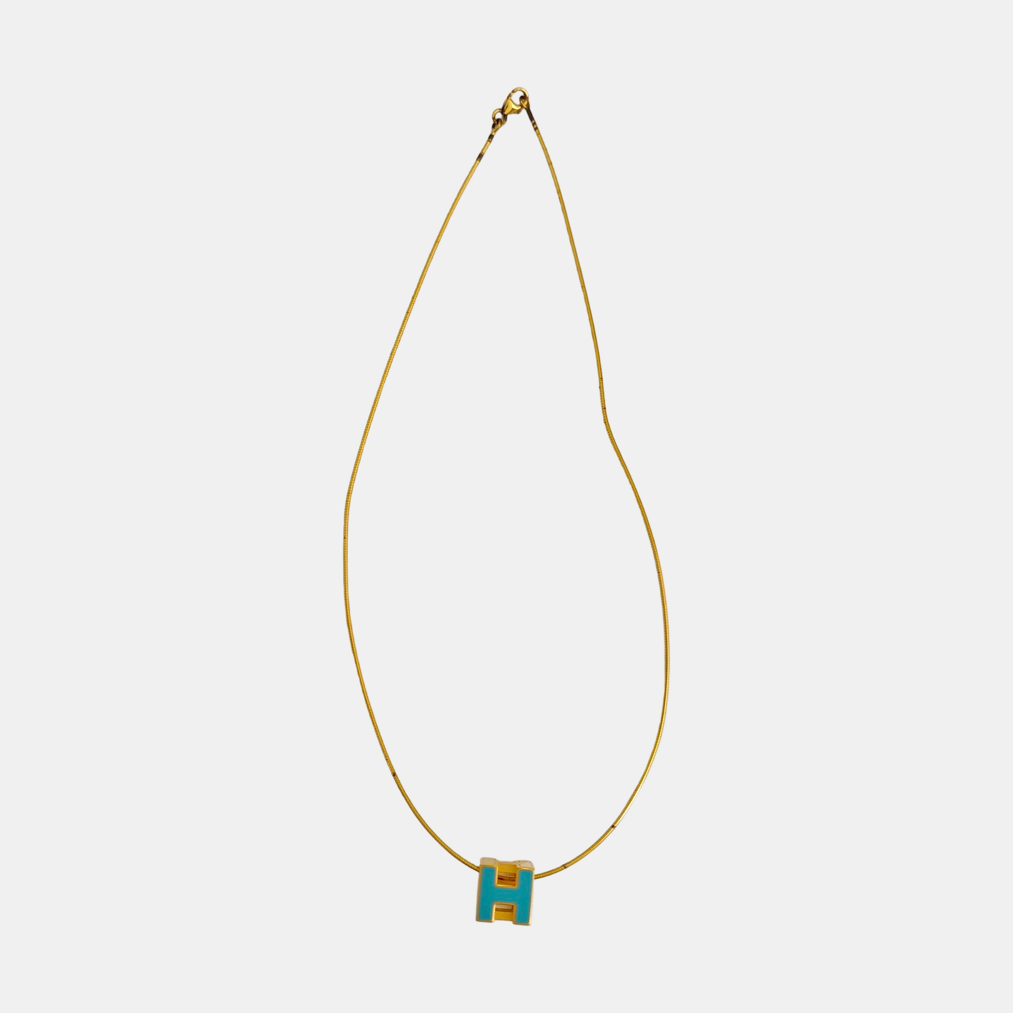Pop H Metal Gold Necklace