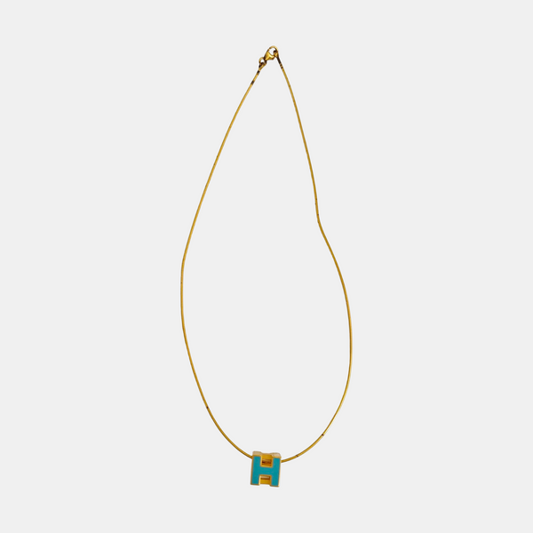 Pop H Metal Gold Necklace