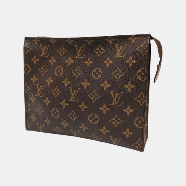 TOILET POCKET 26 Monogram Coated Canvas Brown