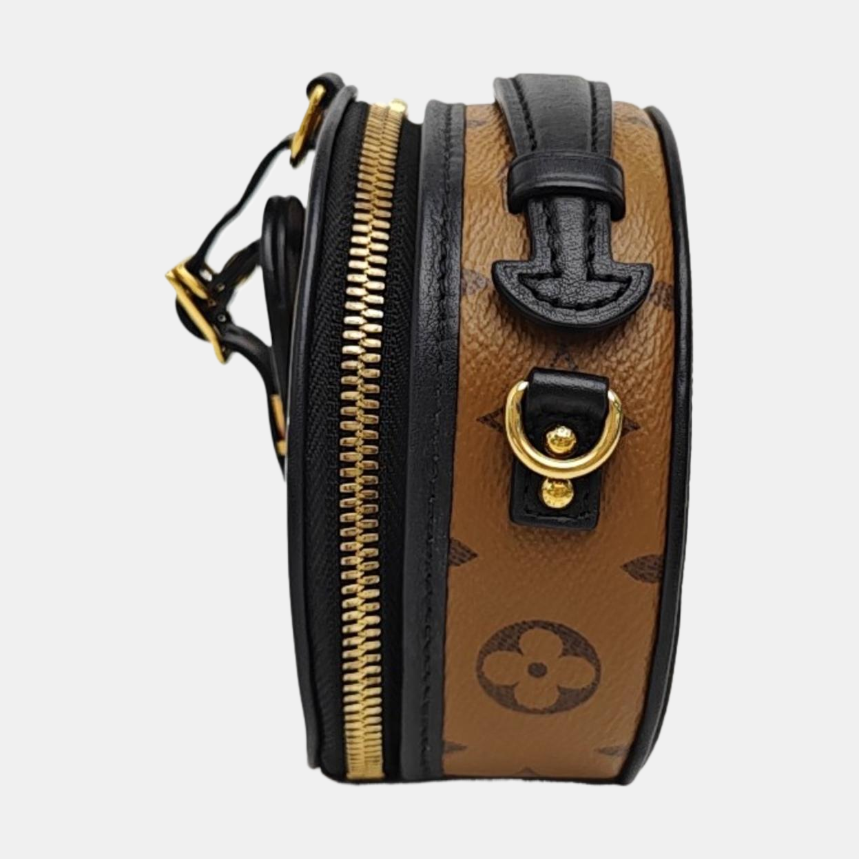 BOITE CHAPEAU Mini Monogram Coated Canvas Brown