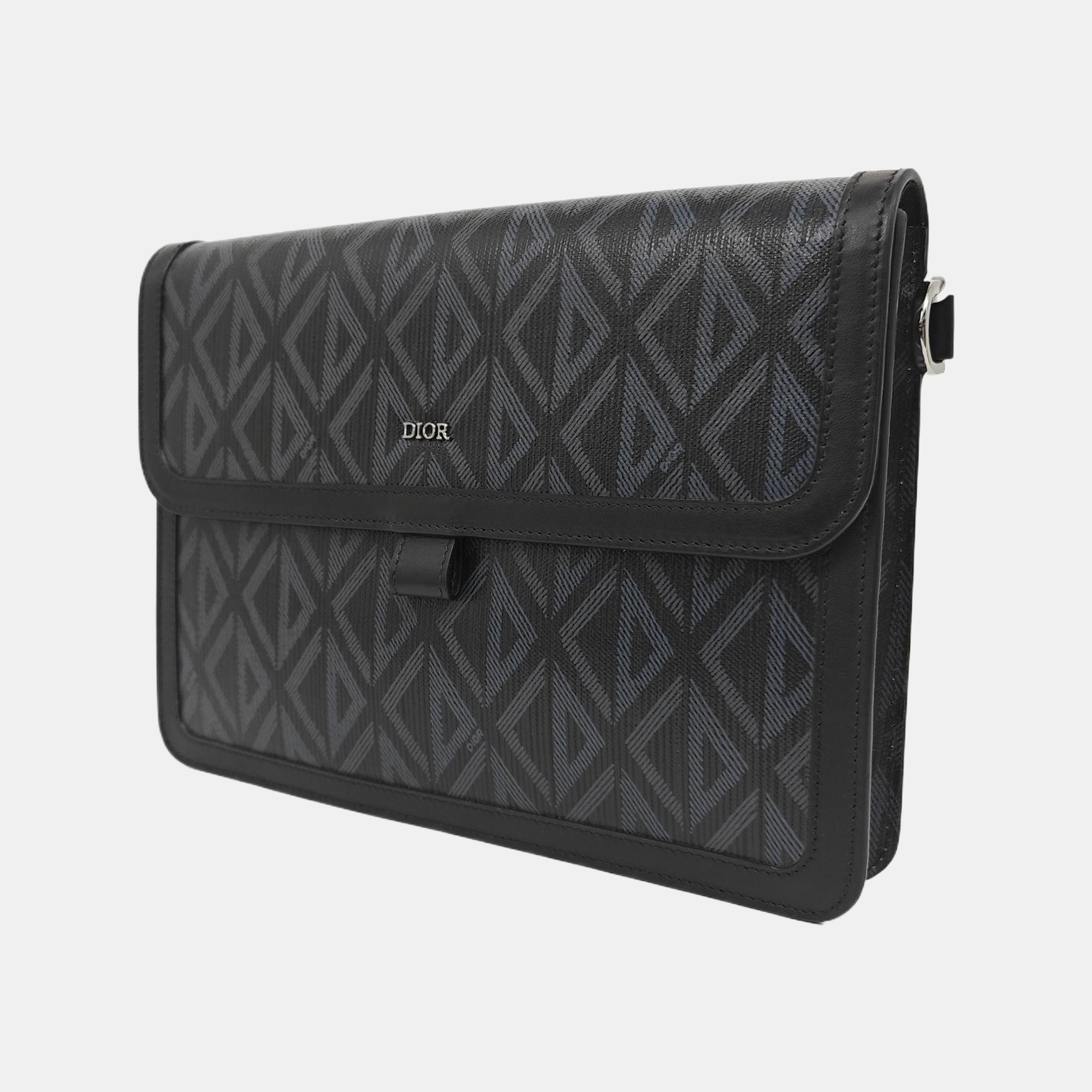 Hit The Road Oblique Coated Canvas Black