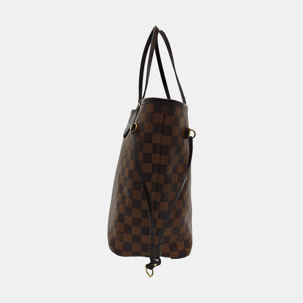 NEVERFULL MM Damier Ebene Coated Canvas Brown