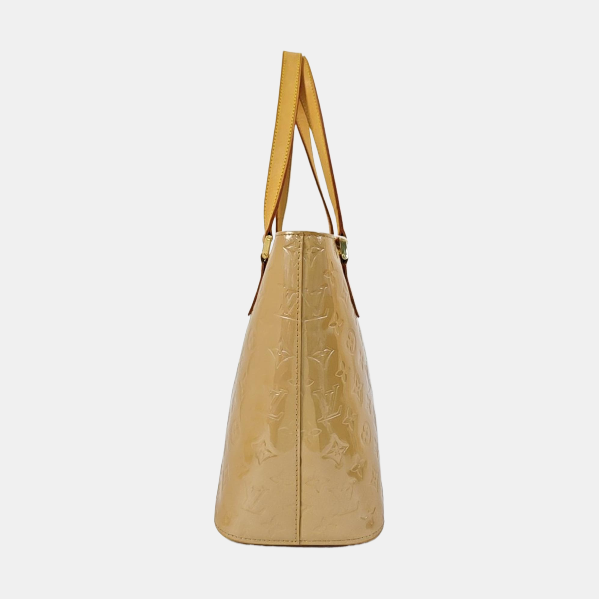 HOUSTON Monogram Patent Leather Beige