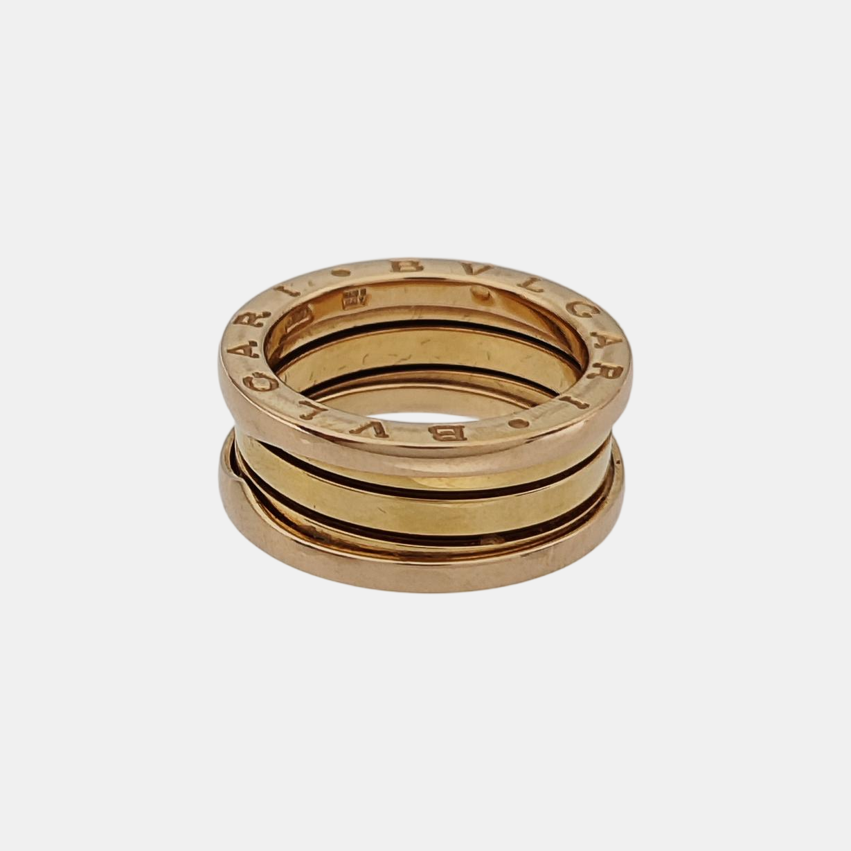 B.ZERO1 18k Rose Gold Ring EU 52