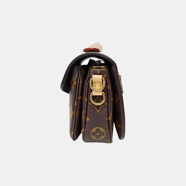 MÉTIS EAST WEST Monogram Coated Canvas Brown