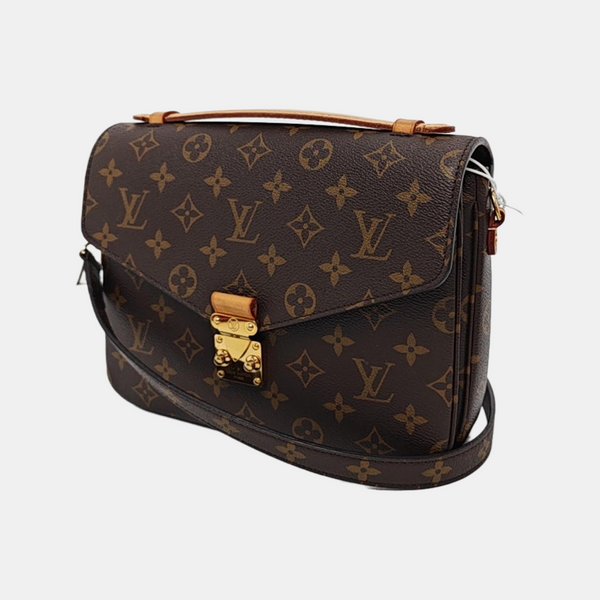 MÉTIS MM Monogram Coated Canvas Brown