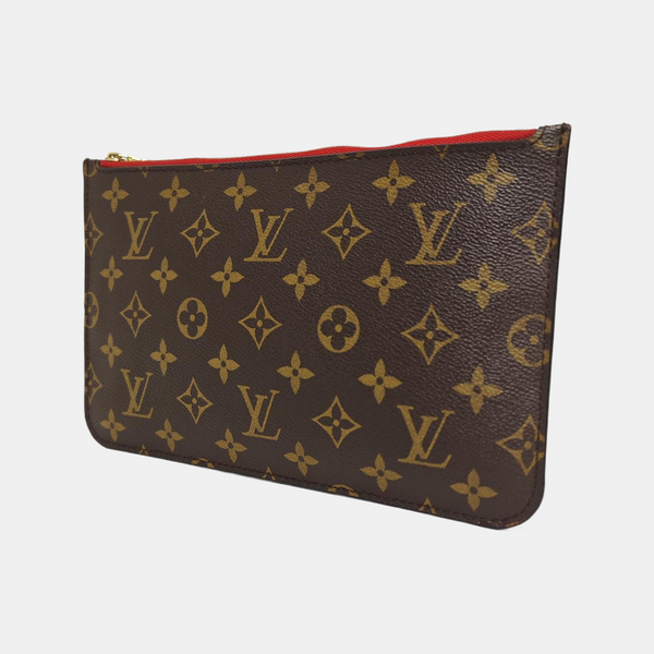 NEVERFULL PM Monogram Coated Canvas Brown