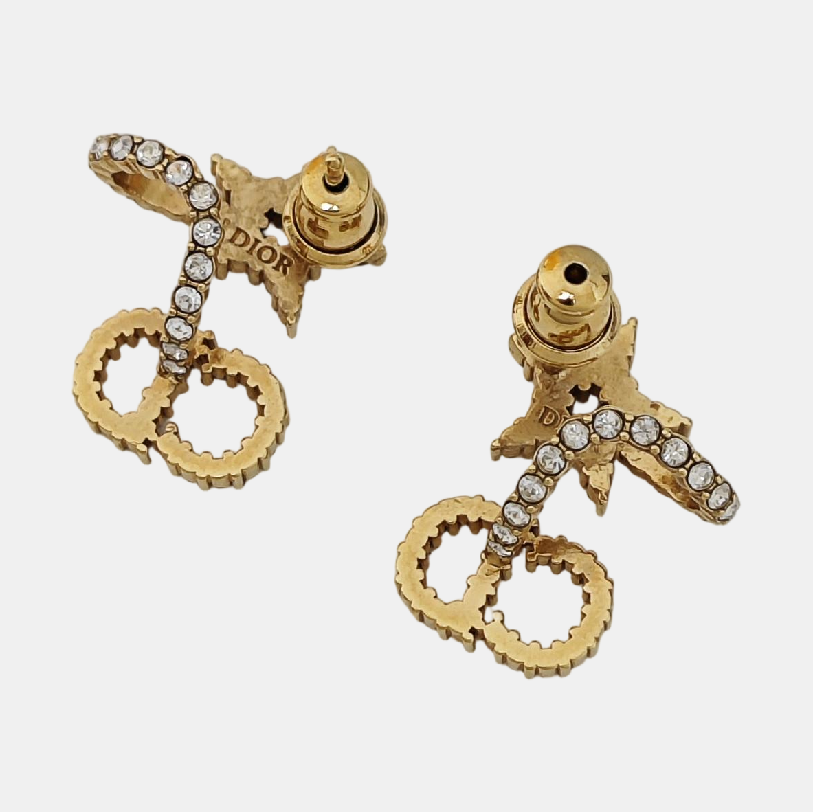 Clair D Lune Metal Gold Stud Earrings
