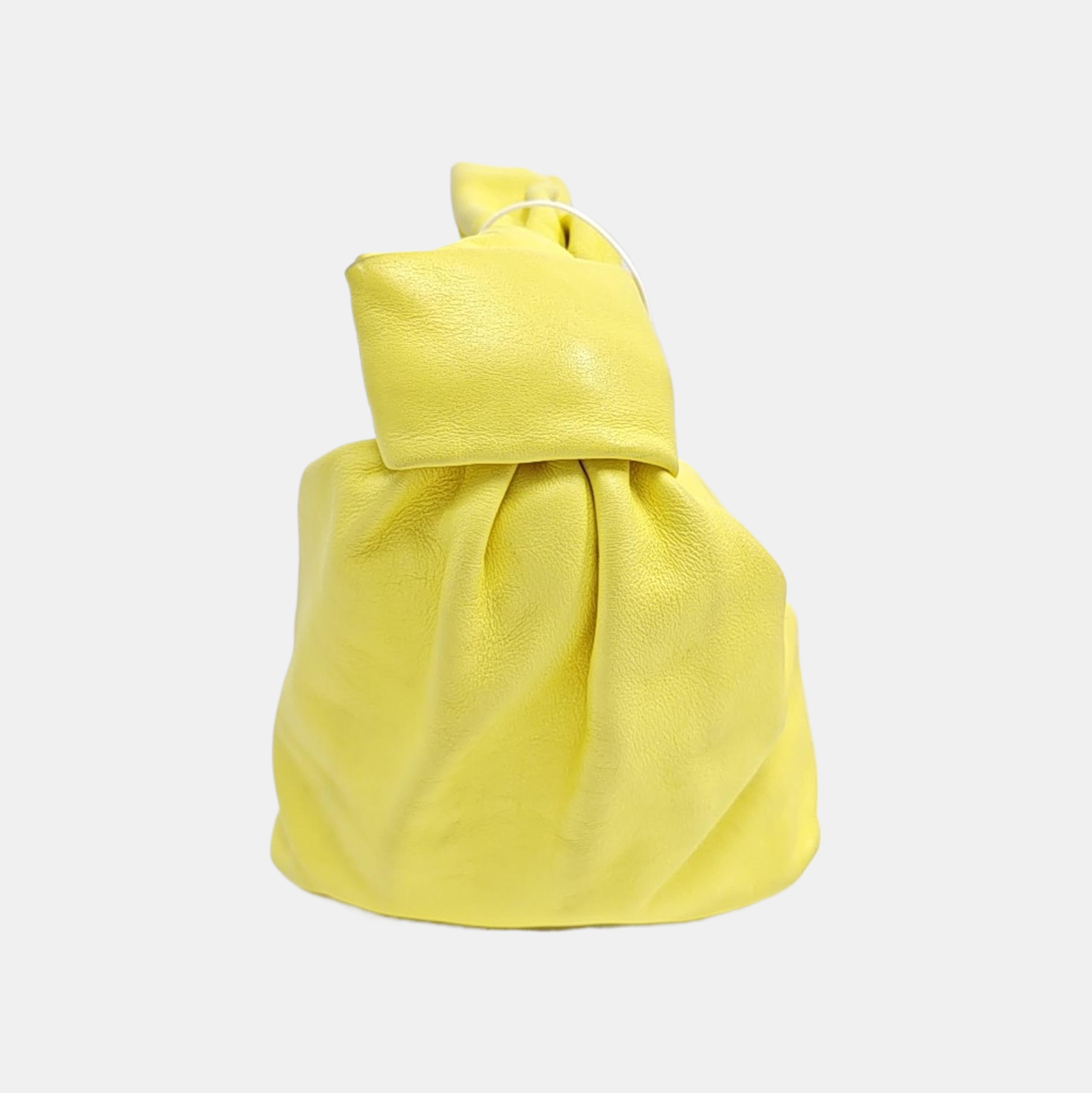 Double Knot Mini Calfskin Yellow