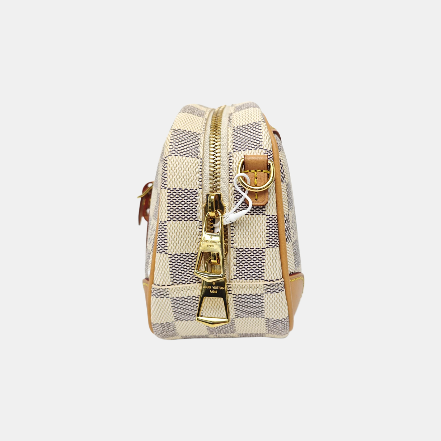 DEAUVILLE Mini Damier Azur Coated Canvas White