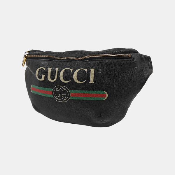 Print Large Calfskin Black