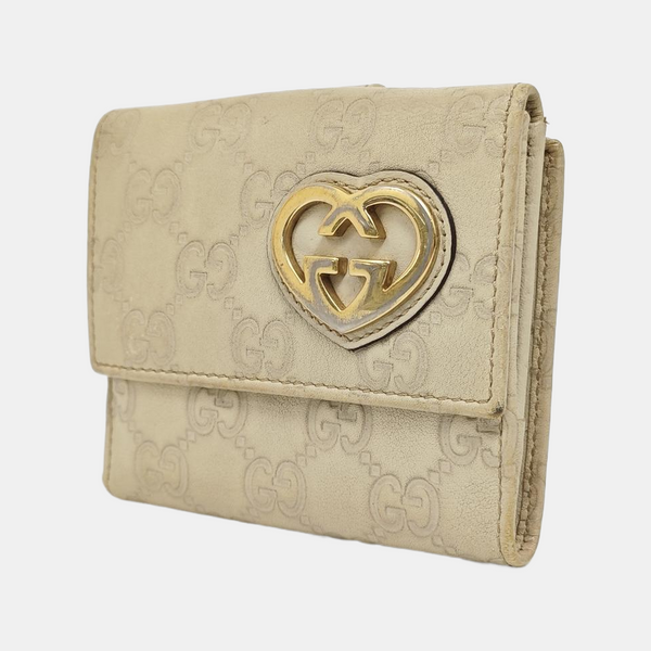 Lovely Monogram Calfskin Beige Wallet