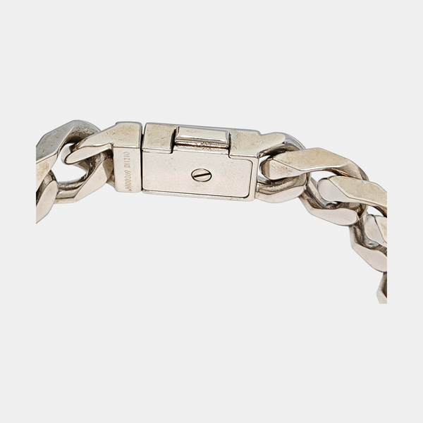 Monogram Metal Silver Bracelet