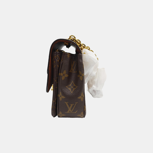 MARCEAU Monogram Coated Canvas Brown