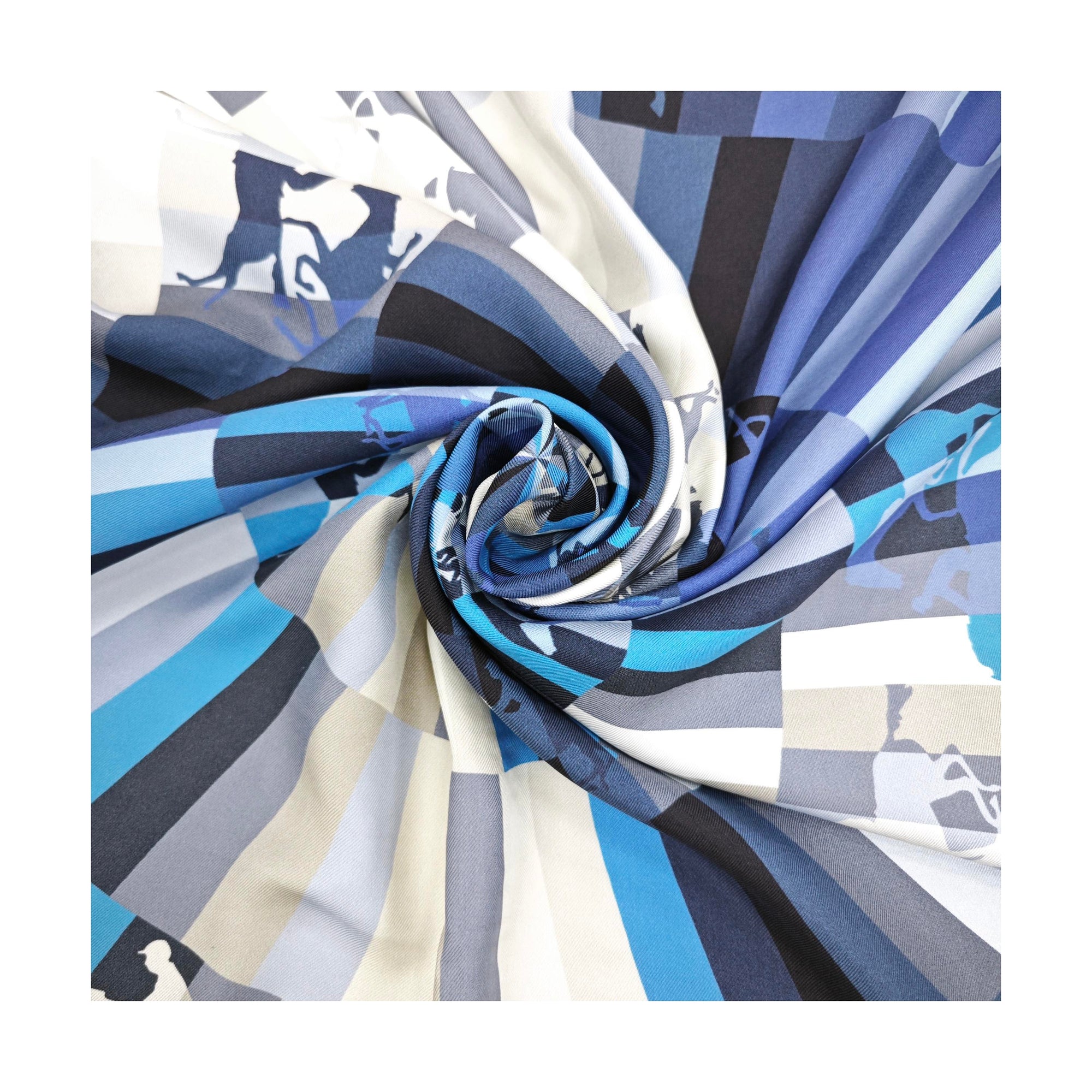 Mulberry Silk Silk Scarf Blue