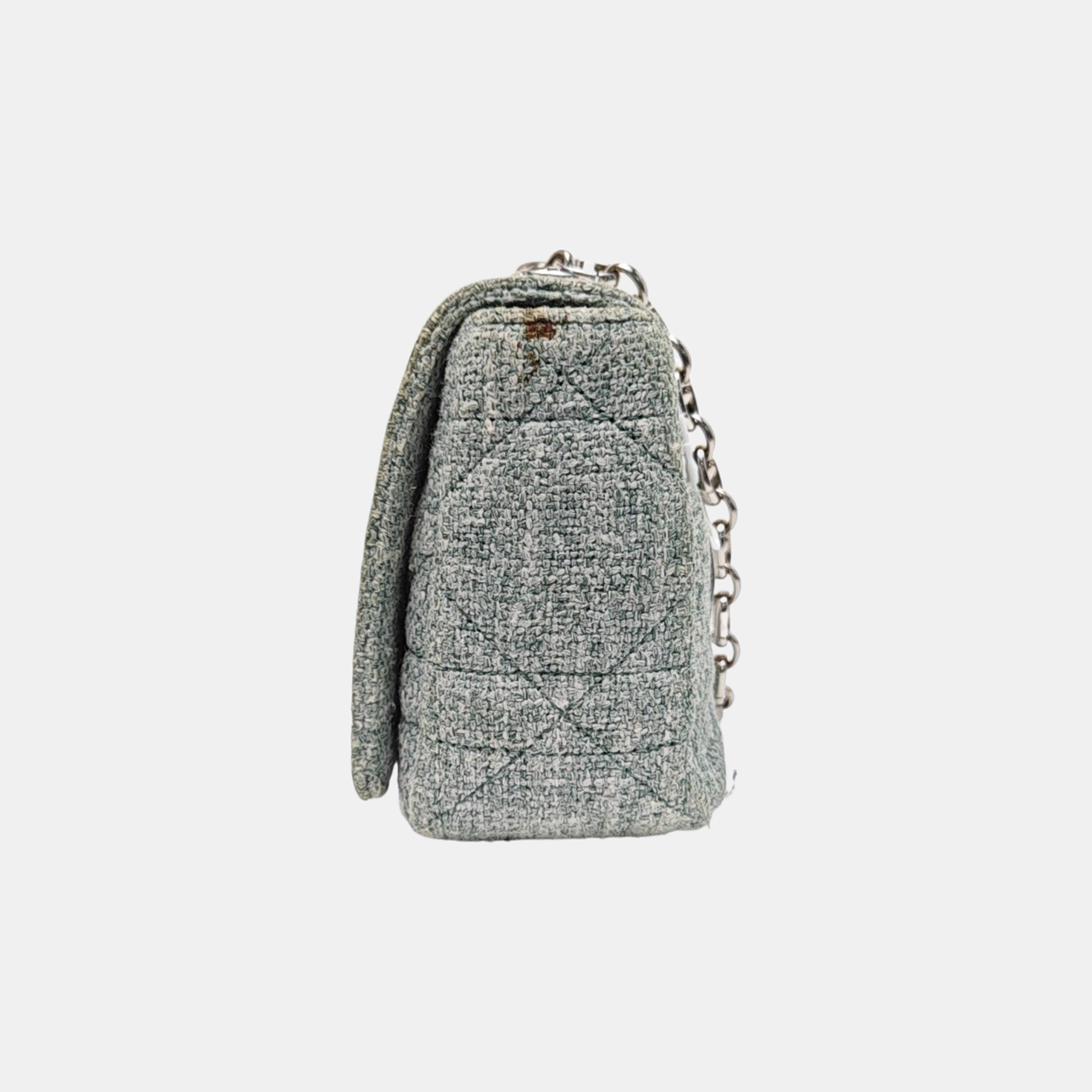 Dior Caro Small Cannage Fabric Green